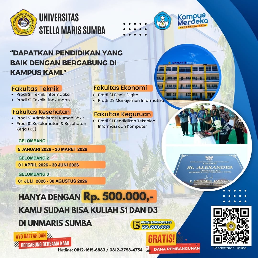 Daftar Sekarang di Universitas Stella Maris Sumba